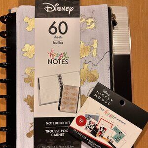 BRAND NEW Disney Happy Planner Notebook Kit, Pouch and Sticker Pad Mickey Minnie